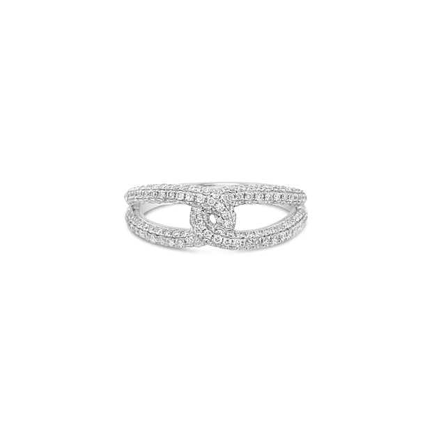 18 Karat White Gold Diamond Fashion Ring 0.83 TDW