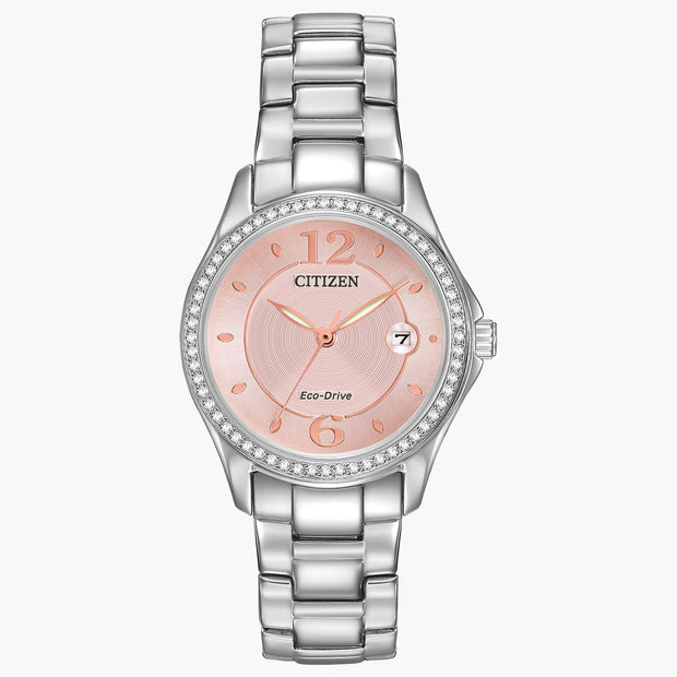 Citizen Silhouette Crystal with Pink Dial