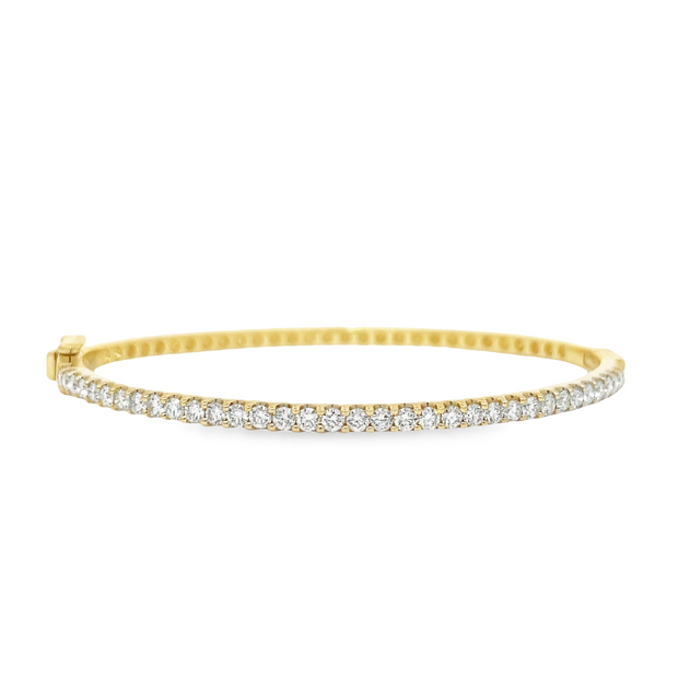 14 Karat Yellow Gold Diamond Bracelet