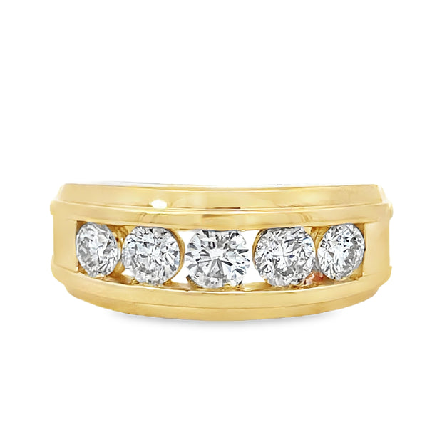 14 Karat Yellow Gold Diamond Fashion Ring 1.50 TDW