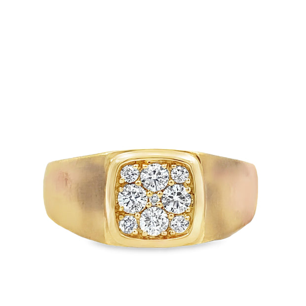 14 Karat Yellow Gold Diamond Fashion Ring 0.50 TDW