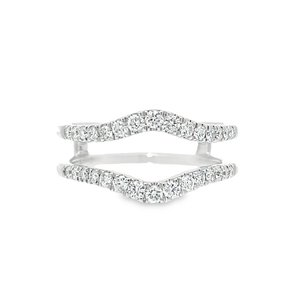 14 Karat White Gold Diamond Ring Guard – Wilkerson Jewelers