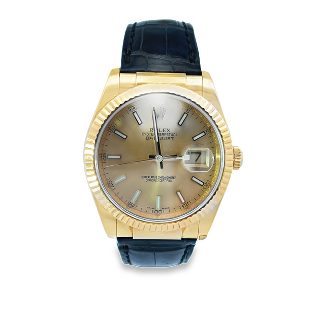 Pre-Owned Gents 18 Karat Yellow Gold Rolex Datejust, 36mm