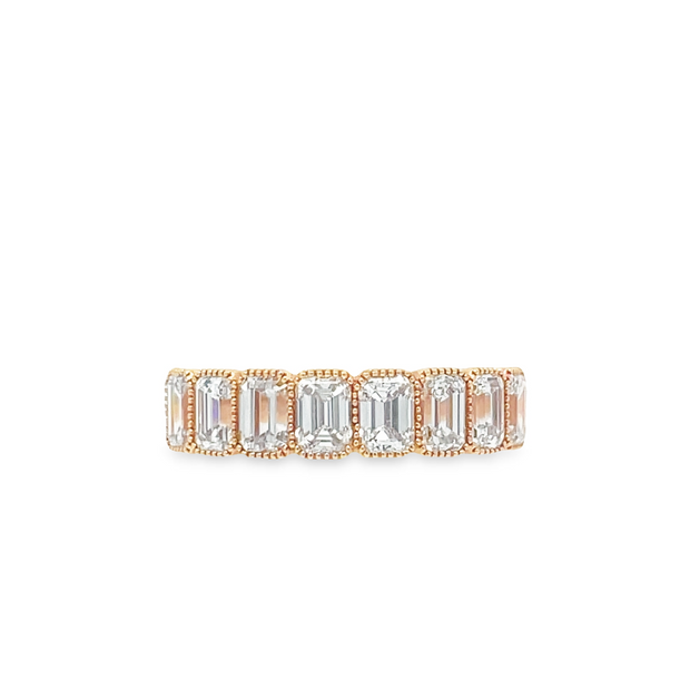 14 Karat Rose Gold Diamond Band