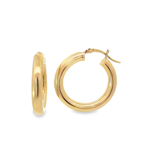 14 Karat Yellow Gold "Carla" Hoop Earrings