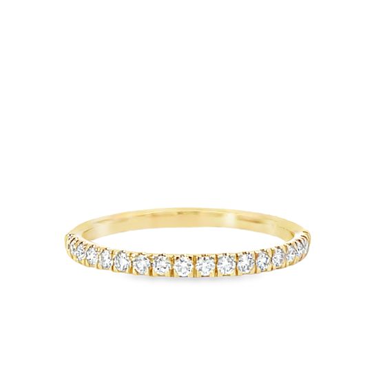 14 Karat Yellow Gold Diamond Band